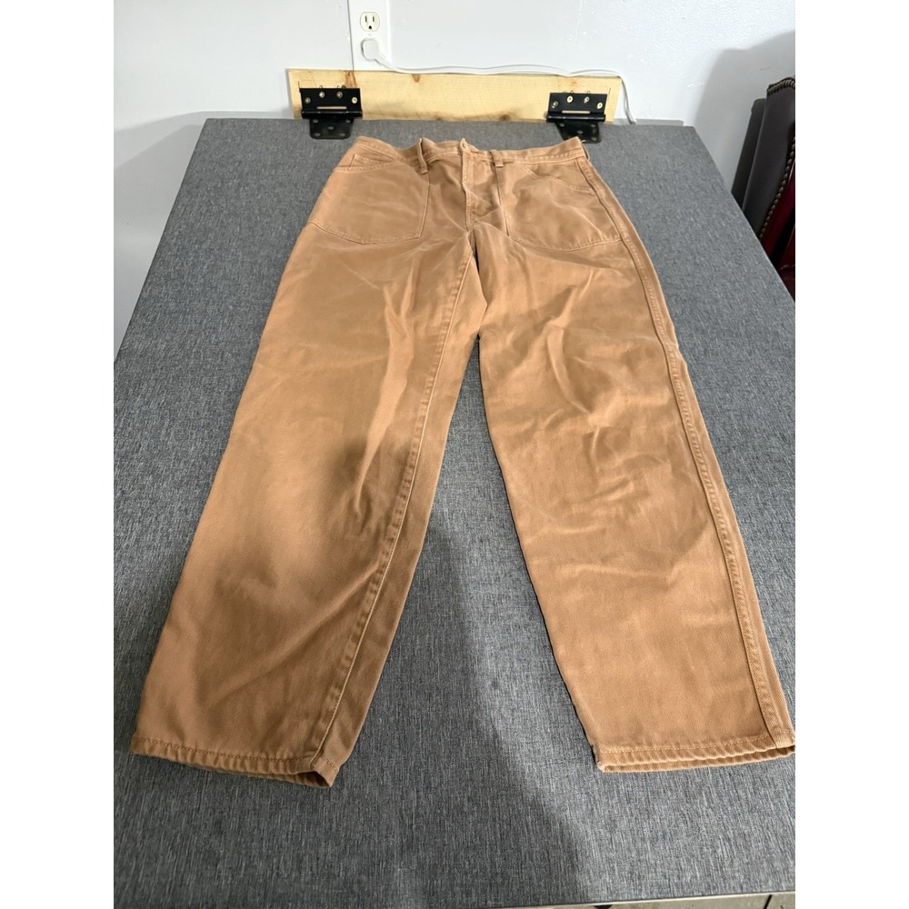 PS Paul Smith Carmel Tan Barrel Jeans Women's Sz 32 974T/A20871 Festival Coastal